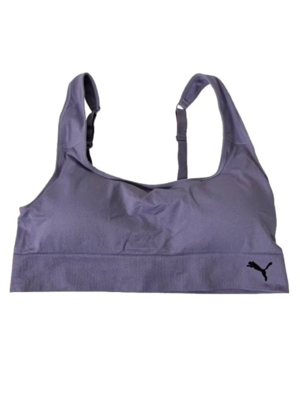 Puma Lilac Purple Adjustable Padded Sports Bra XL Athleisure Gym